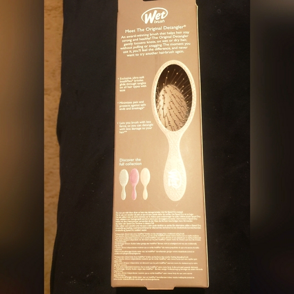 Wet Brush Original Detangler -  taupe paisley print brush - Picture 2 of 7